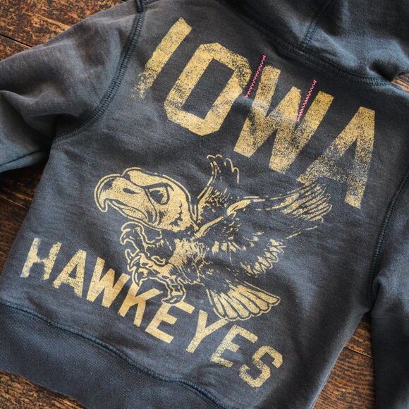 Charcoal Iowa Hawkeyes Zipper Hoodie: 2T - Picture 2 of 6